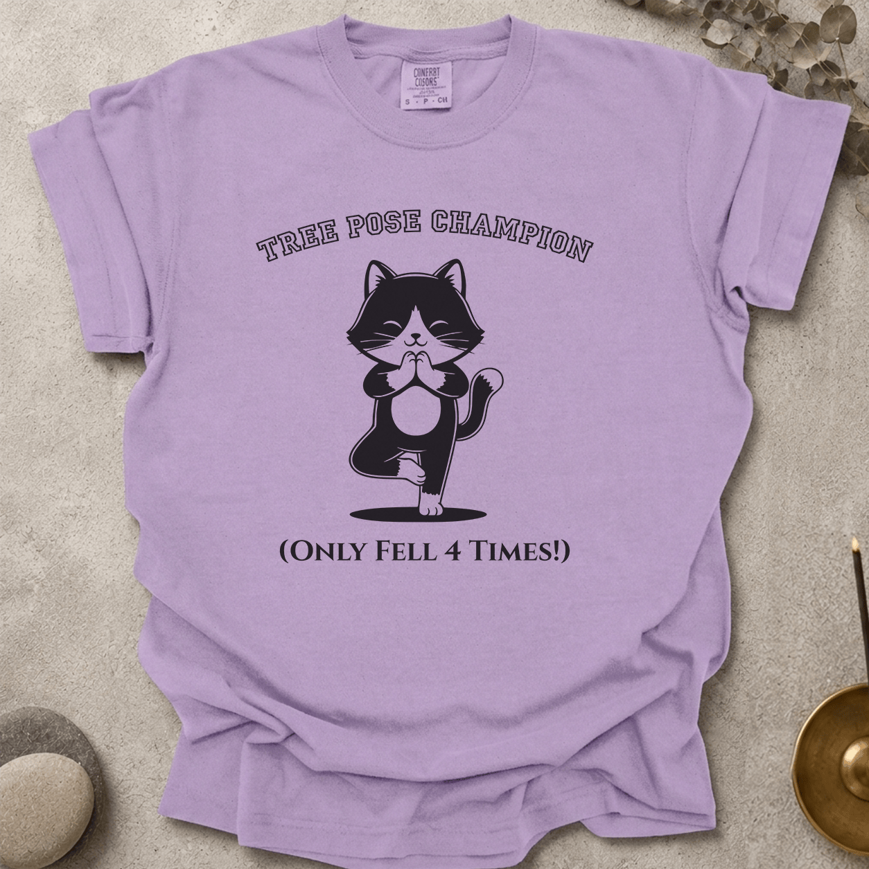 Tree Pose Champion t-shirt