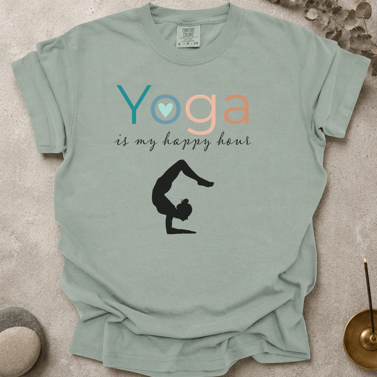 Yoga Is My Happy Hour t-shirt