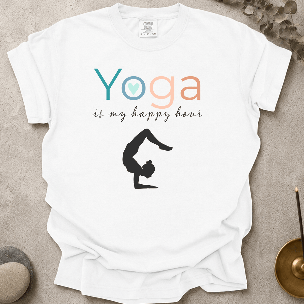 Yoga Is My Happy Hour t-shirt