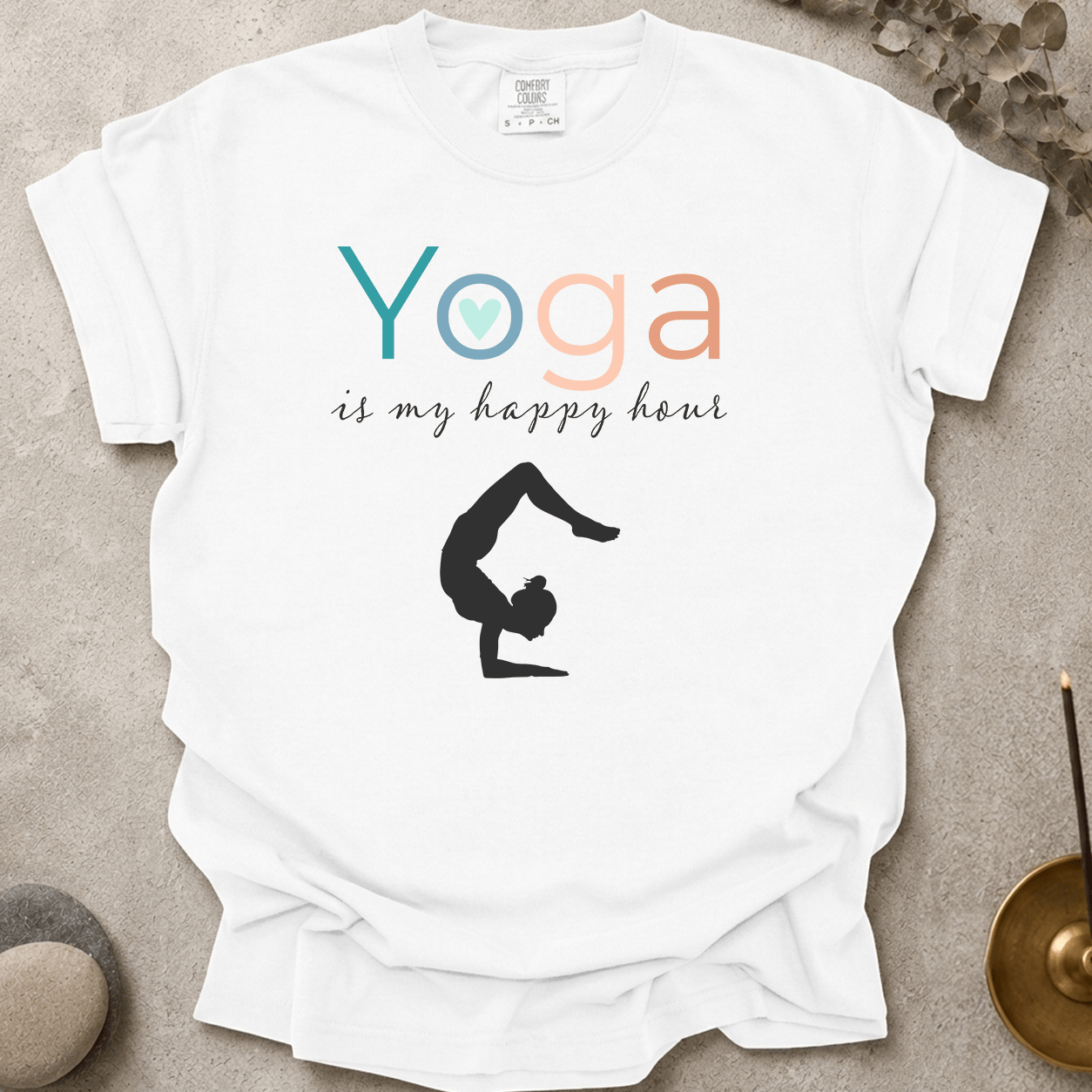 Yoga Is My Happy Hour t-shirt