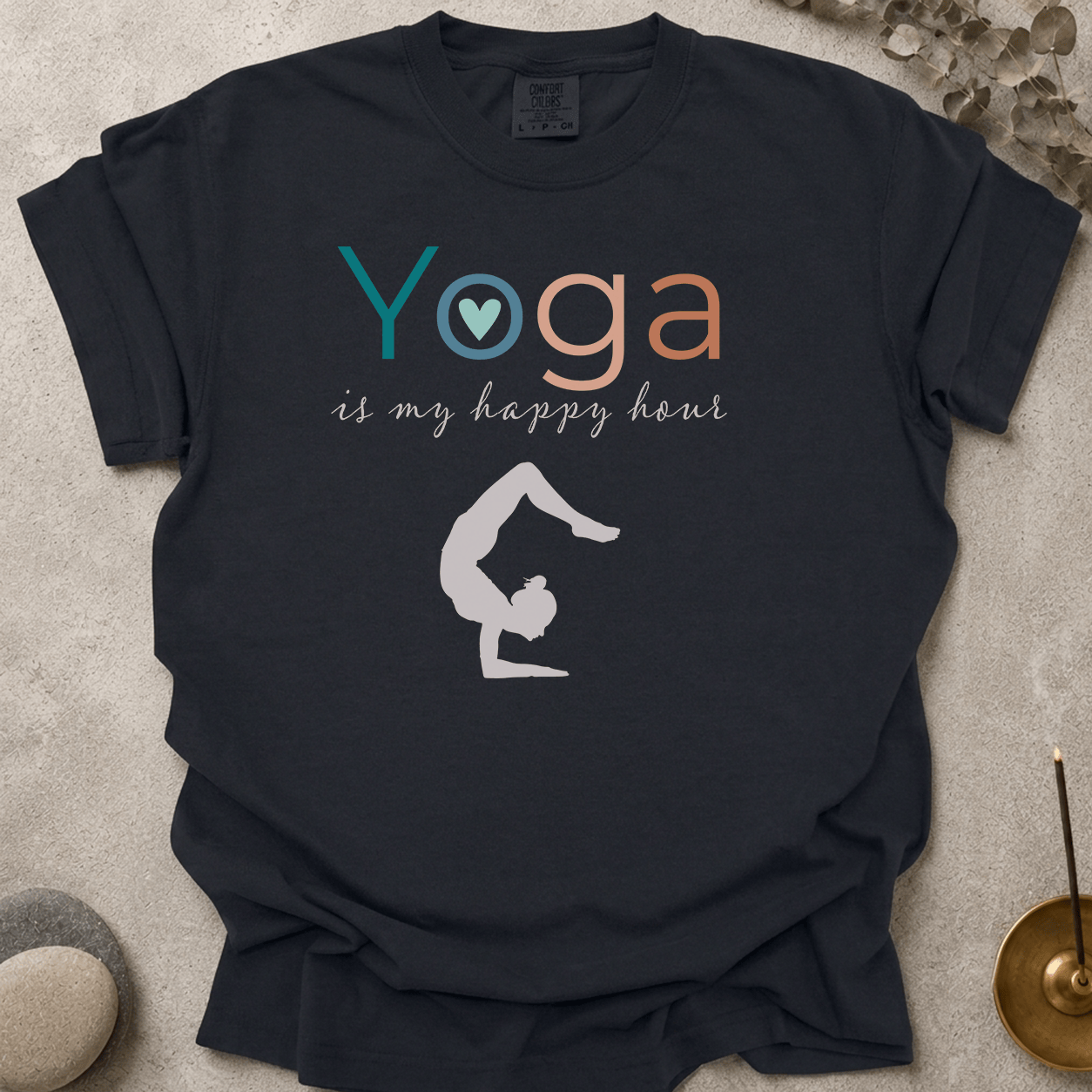 Yoga Is My Happy Hour t-shirt