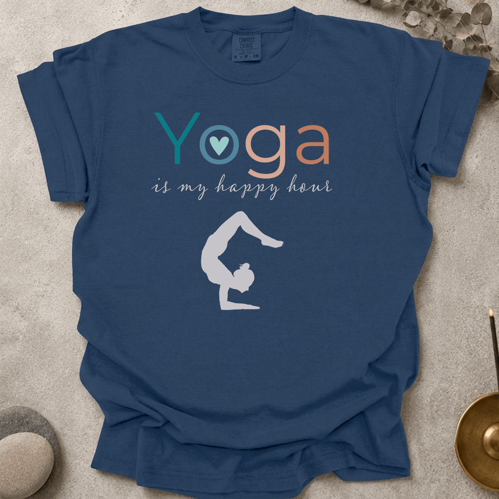 Yoga Is My Happy Hour t-shirt