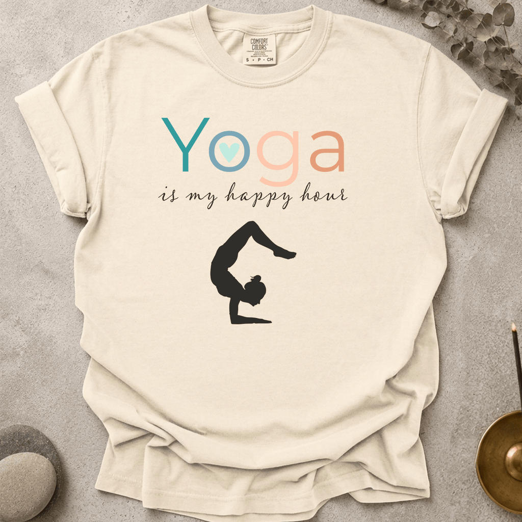 Yoga Is My Happy Hour t-shirt