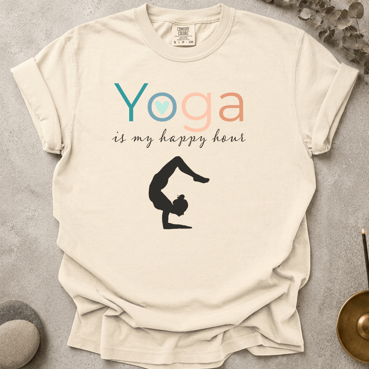 Yoga Is My Happy Hour t-shirt