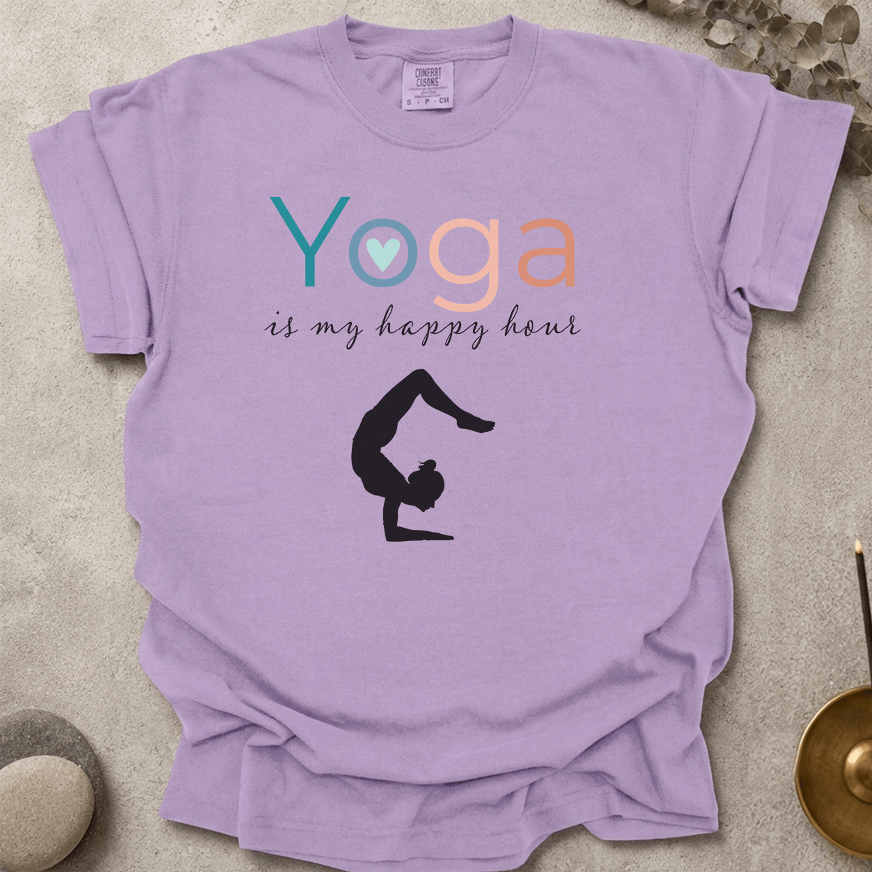 Yoga Is My Happy Hour t-shirt