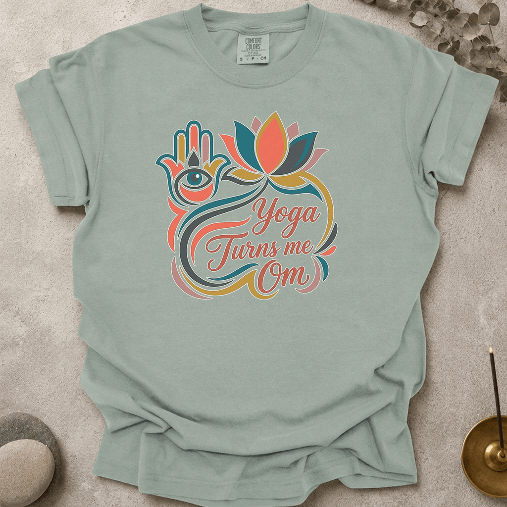 Yoga Turns me Om t-shirt