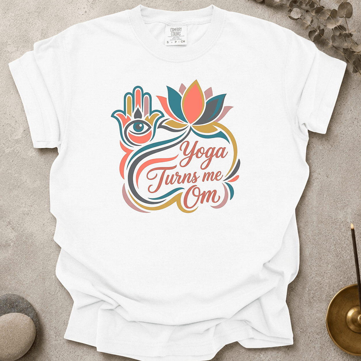 Yoga Turns me Om t-shirt