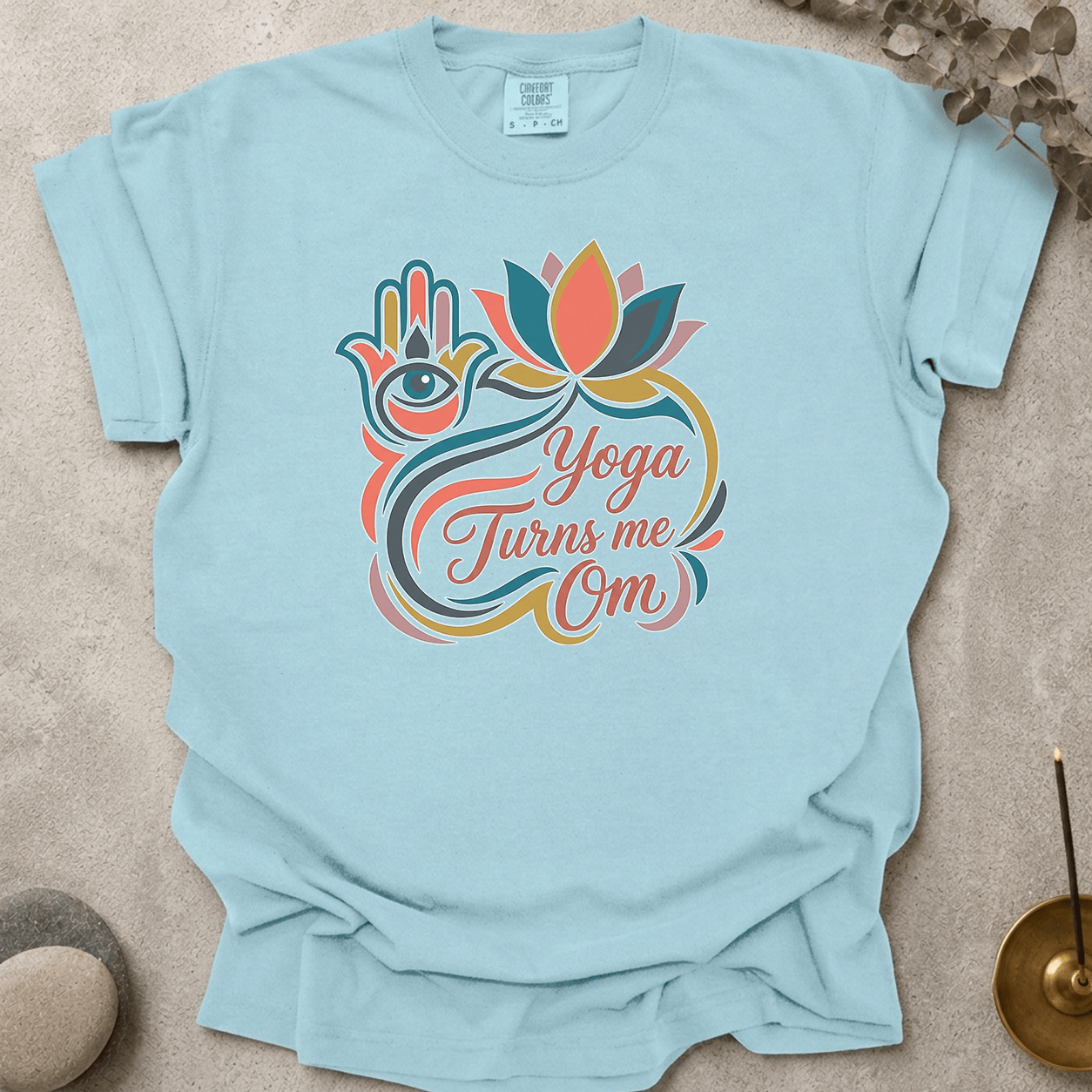 Yoga Turns me Om t-shirt