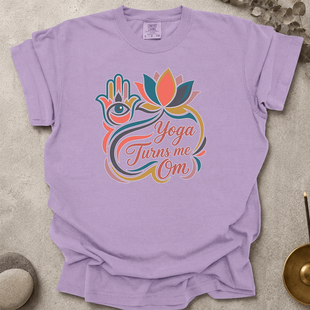 Yoga Turns me Om t-shirt