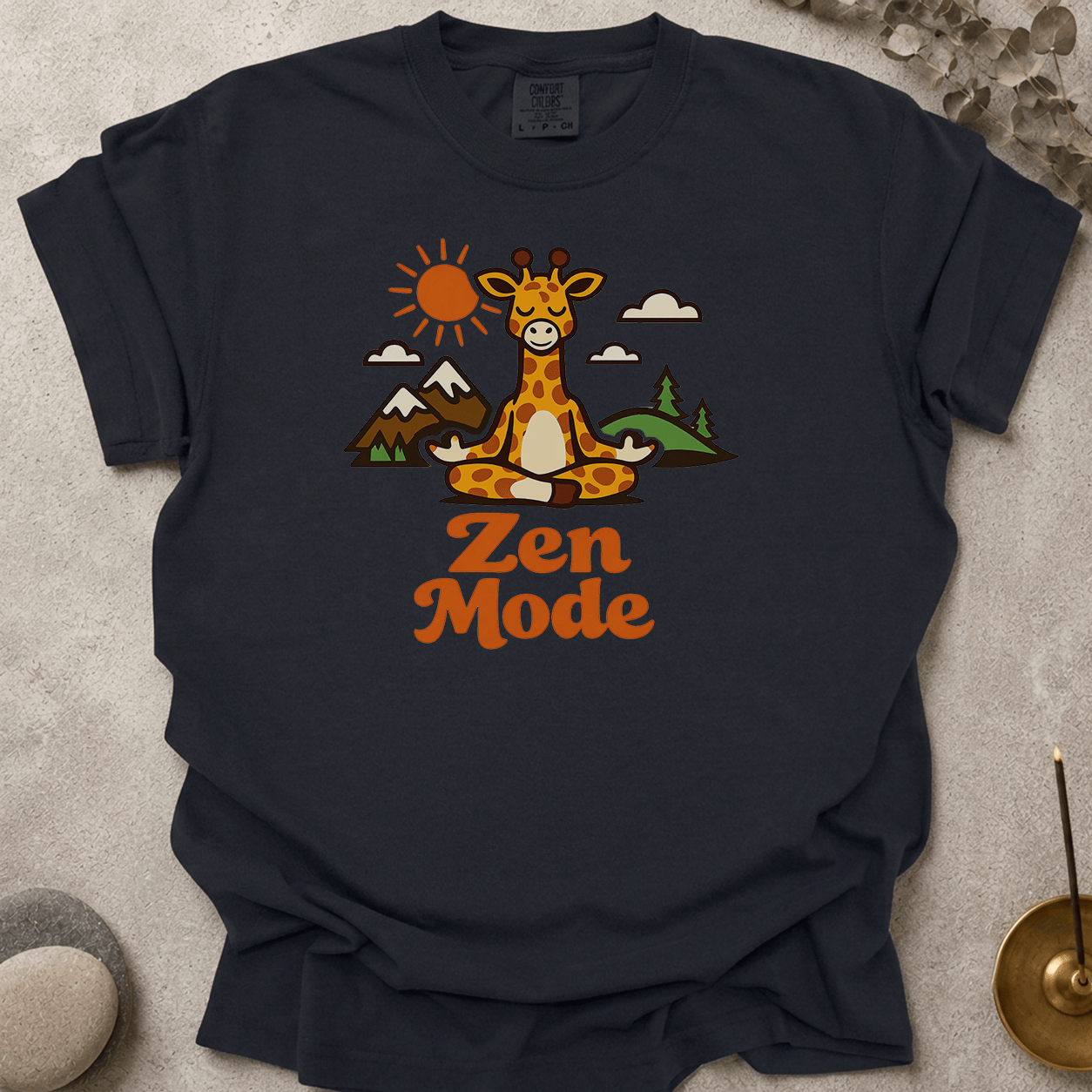 Zen Mode Giraffe t-shirt