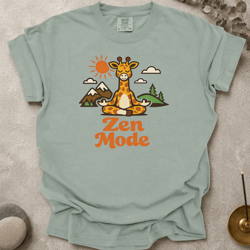 Zen Mode Giraffe t-shirt
