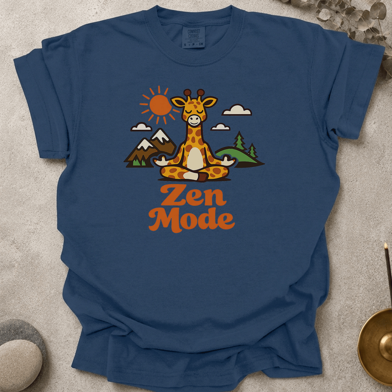 Zen Mode Giraffe t-shirt
