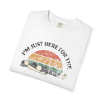 Just Here For the Savasana_Distressed t-shirt