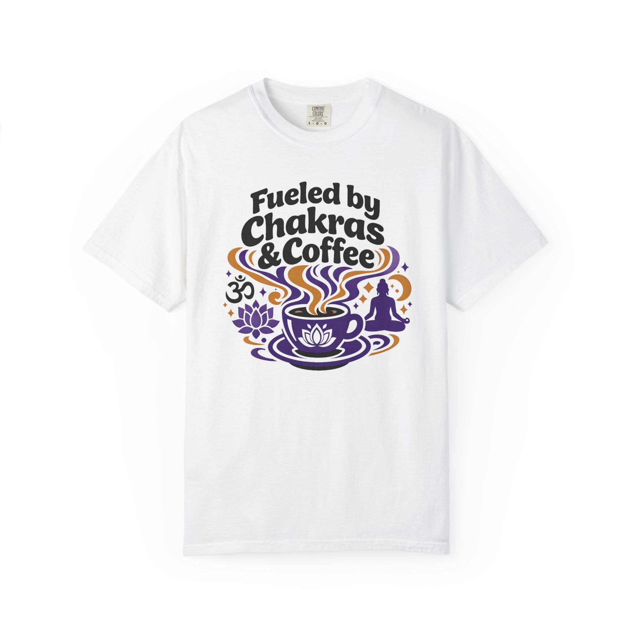 Fueled by Chakras and Coffee t-shirt