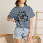 My Spirit Animal is a Napping Dog in Savasana t-shirt