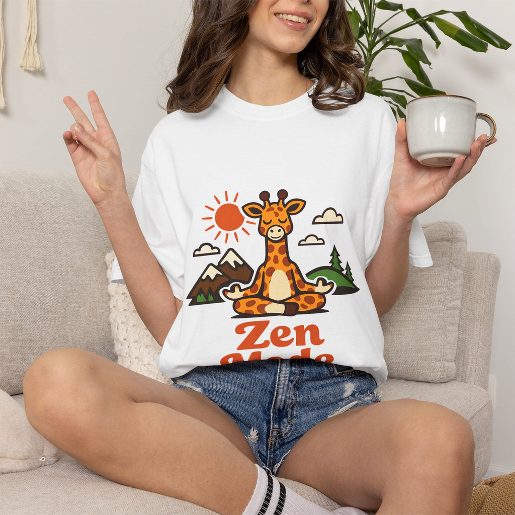 Zen Mode Giraffe t-shirt