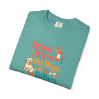Drink Wine Pet Dogs Do Yoga t-shirt