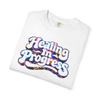 Neon Hearts Healing in Progress t-shirt