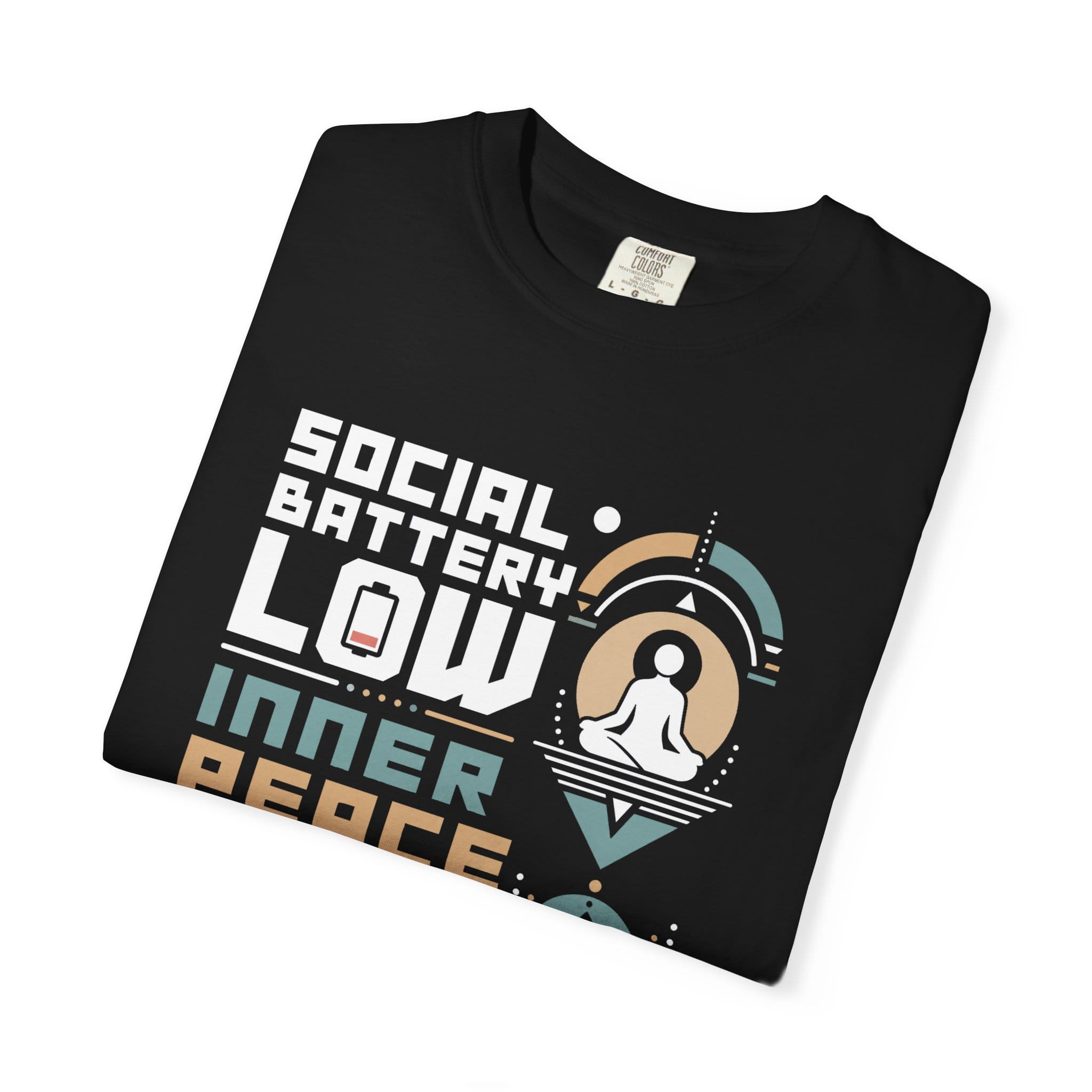Social Battery Low Inner Peace High t-shirt