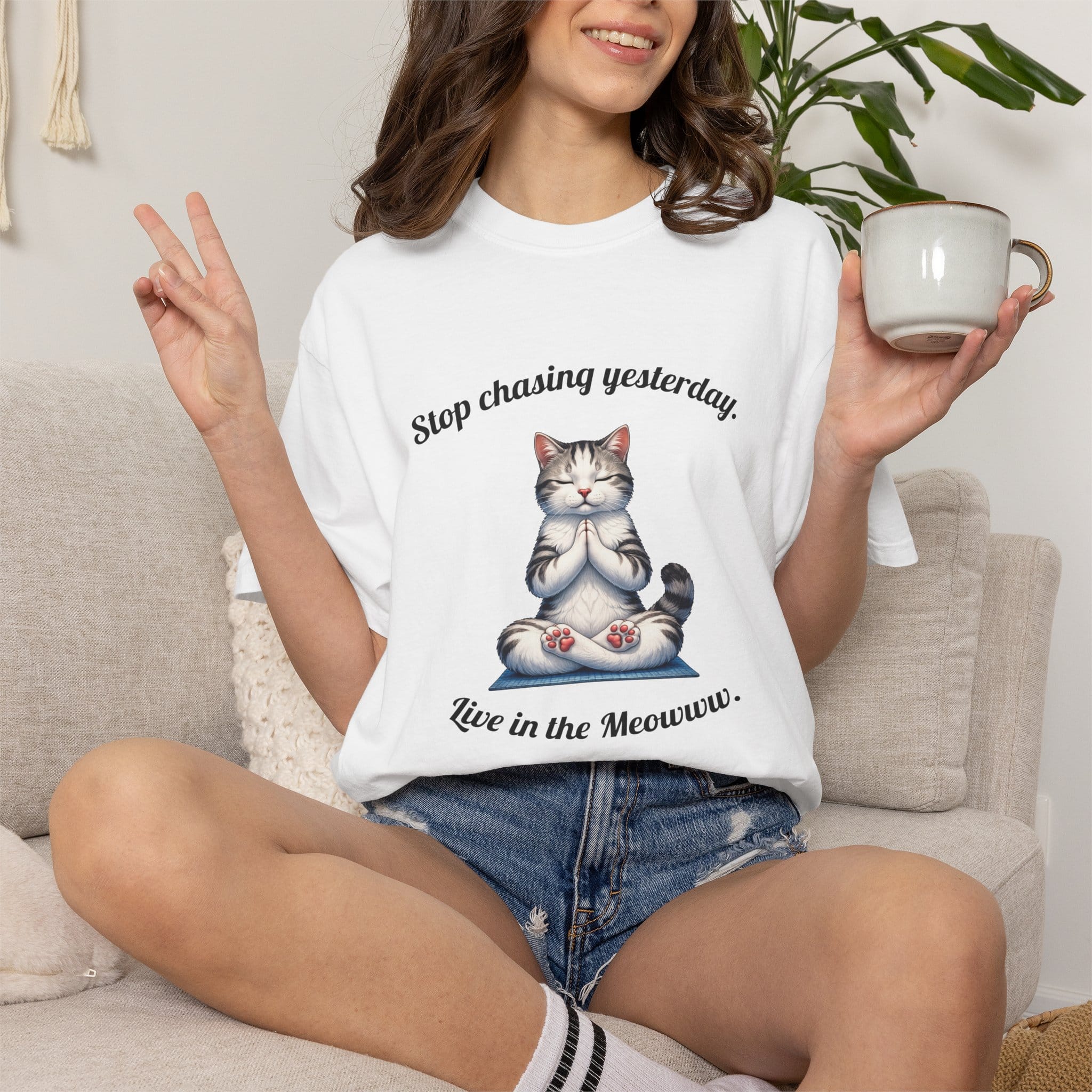 Live in the Meowww t-shirt