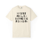 My Spirit Animal is a Napping Dog in Savasana t-shirt