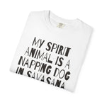 My Spirit Animal is a Napping Dog in Savasana t-shirt