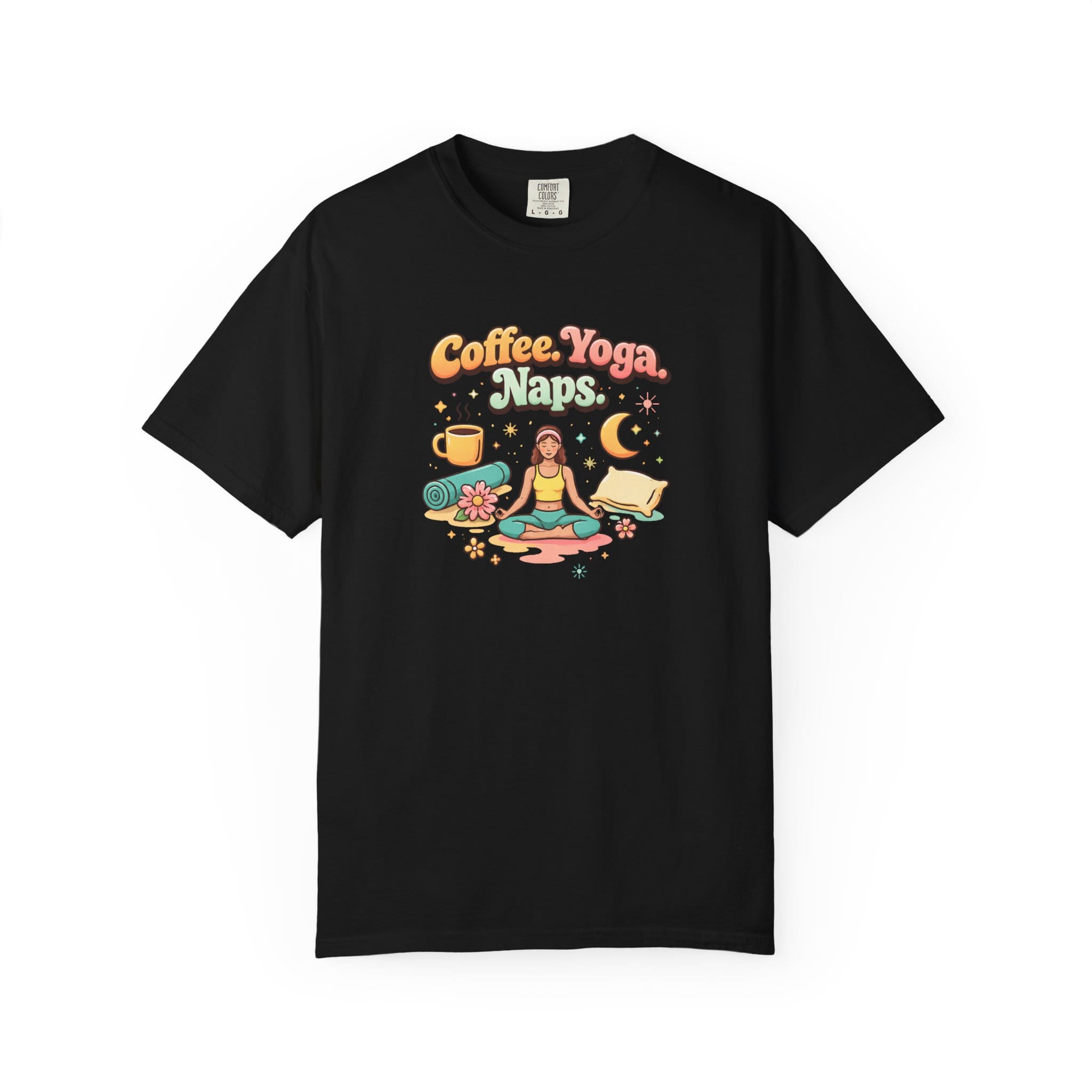 Coffee Yoga Naps t-shirt