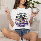 Fueled by Chakras and Coffee t-shirt