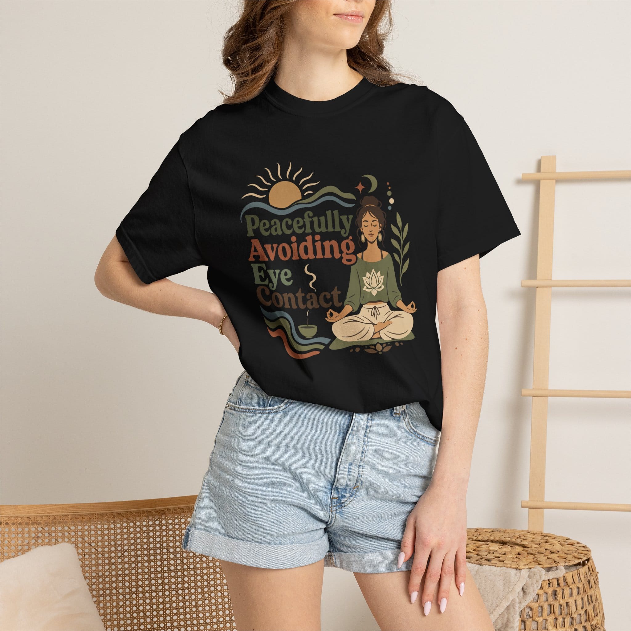 Peacefully Avoiding Eye Contact t-shirt