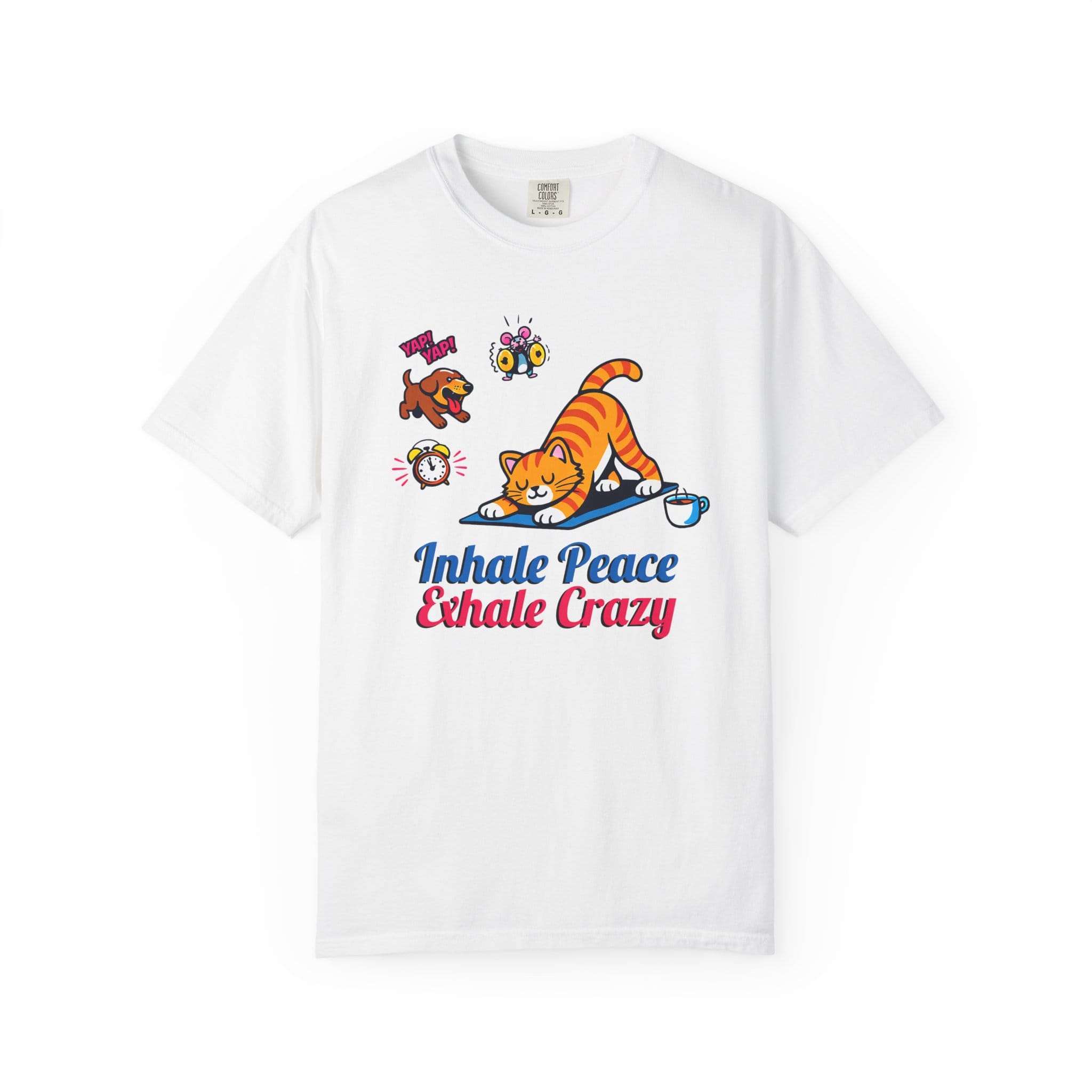 Inhale Peace Exhale Crazy t-shirt