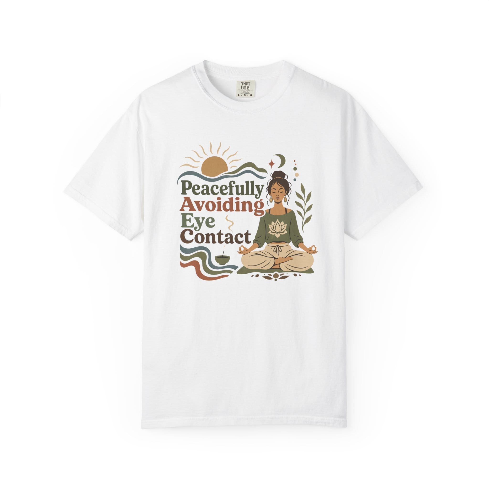 Peacefully Avoiding Eye Contact t-shirt