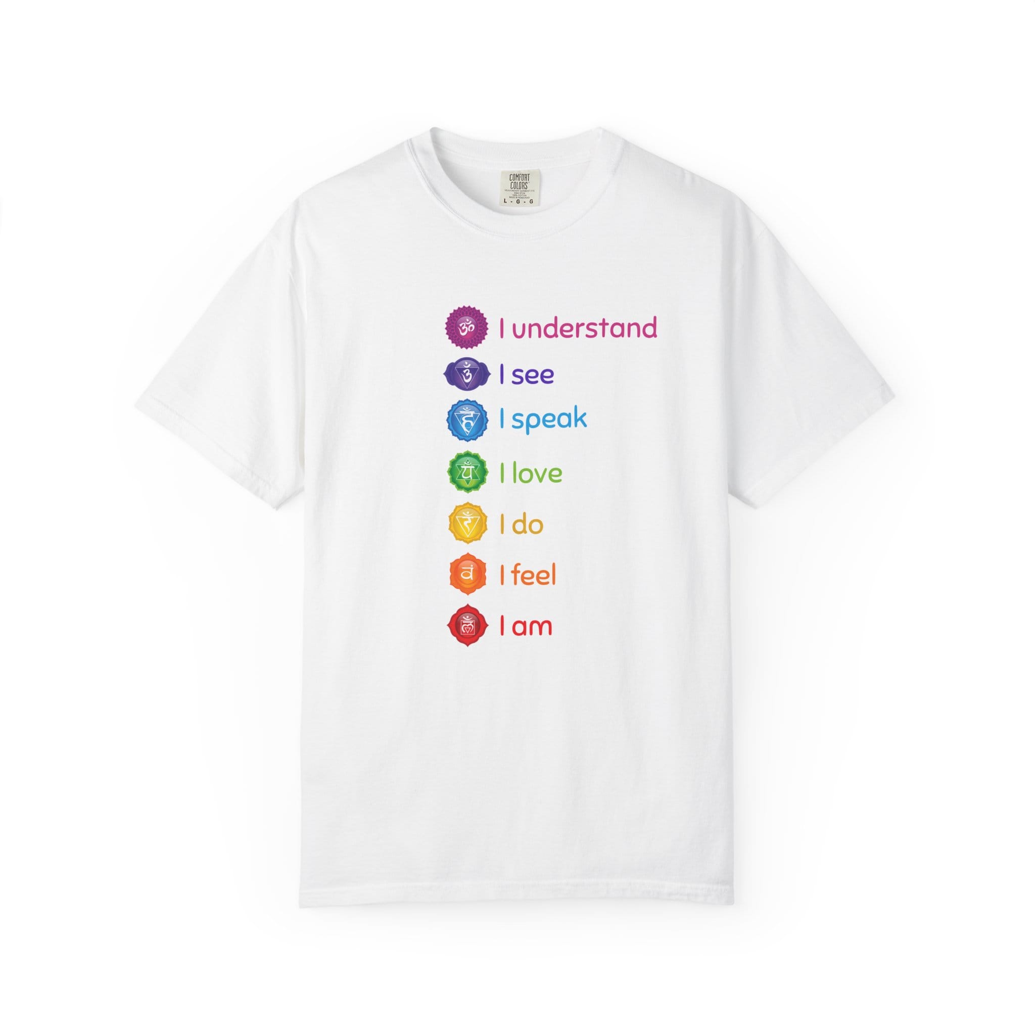 Know See Speak Love Do Feel Am t-shirt